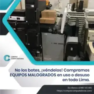 Computadoras en desuso con recojo gratis