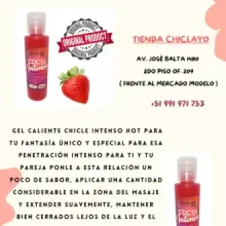LUBRICANTE SABOR FRESA INTENSA