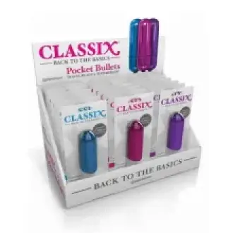 VIBRADOR CLASICO POCKET MINI BULLETS VARIADOS