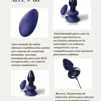 A-VIBRADOR ICICLES VIDRIO AZUL N 85