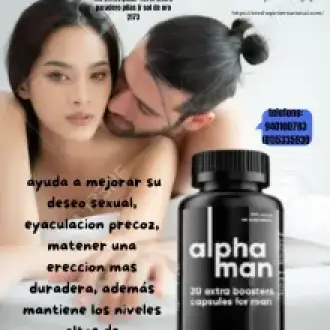 UN PRODUCTO QUE TE AYUDARA A TU VIDA SEXUAL ALPHA MAN