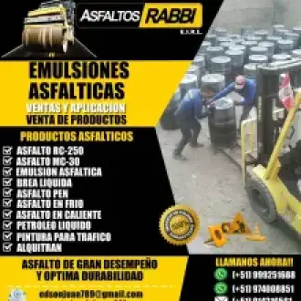 GRAN VENTA DE ASFALTO RC-250 EMULSION ASFALTICA ALQUITRAN