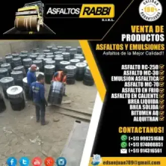 TE VENDO ASFALTO EN FRIO EN BOLSA DE 50 KILS ASFALTO MC-30 