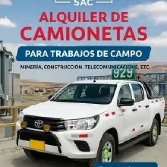 Camionetas 4x4 en Alquiler para Empresas