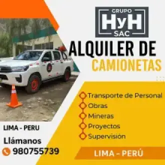 Renta de Minivans y Camionetas por Día o Mes