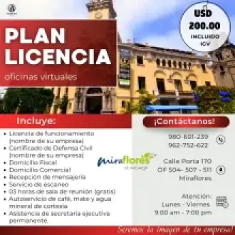 PLAN LICENCIA