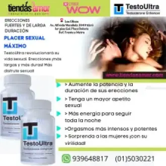 TESTO ULTRA - 60 CÁPSULAS - PARA HOMBRES - POTENCIADOR