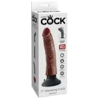  VIBRADOR KING COCK 7 MARRON 