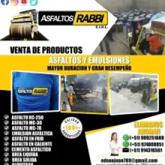 VENTAS DE PRODUCTOS DE EMULSION ASFALTICA PARA TUS OBRAS