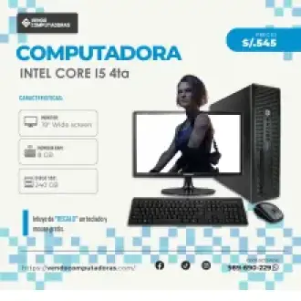  Computadora lista para trabajar 