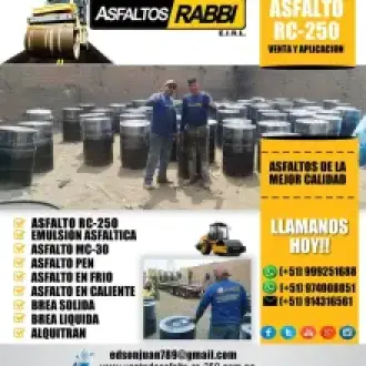 VENTA DE EMULSION ASFALTICA PRODUCTO ORIGINAL EN BARRILES