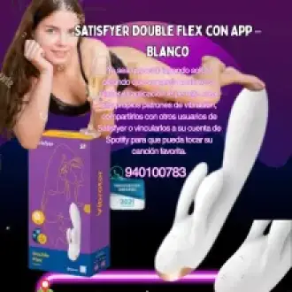 Satisfyer Double Flex con APP Blanco para satisfacer tus d