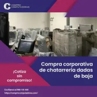 Empresa confiable compra computadoras usadas 