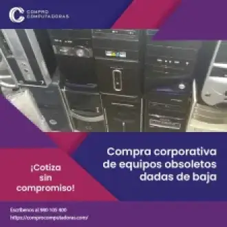 Compramos computadoras por unidad o en lote 