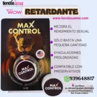 MAX CONTROL CREMA RETARDANTE- PROLONGA TUS ERECCIONES