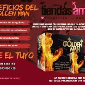 GOLDEN MAN - AUMENTA EL LARGO Y GROZOR DE TU PENE -SEXSHOP