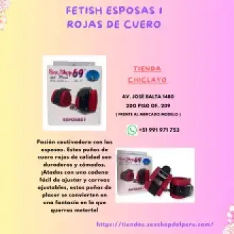 FETISH ESPOSAS 1 ROJAS DE CUERO