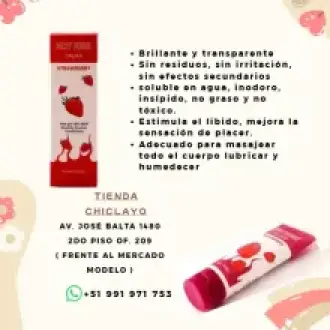 LUBRICANTE HOT KISS FRESA