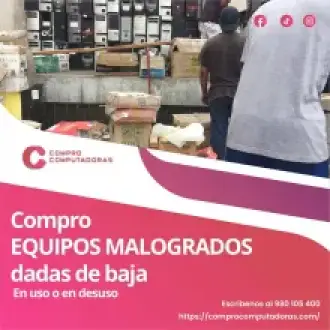 Compramos computadoras sin importar marca ni modelo en Lima
