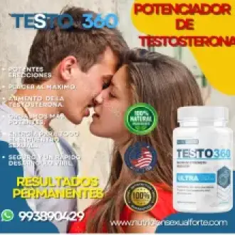 TESTO360 AUMENTA LA TESTOSTERONA SEXSHOP TIENDAS AMOR