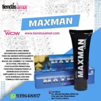 Maxman Crema Retardante De Erección