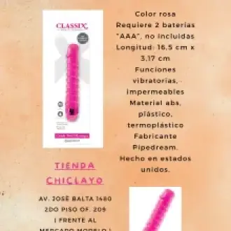 VIBRADOR CLASSIX CANDY TWIRL ROSA