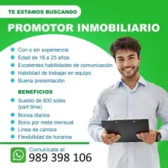 SE NECESITA PROMOTORA INMOBILIARIA