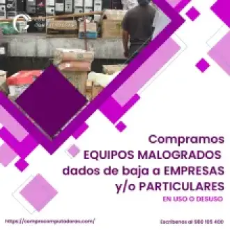 Compra de computadoras dañadas en Lima