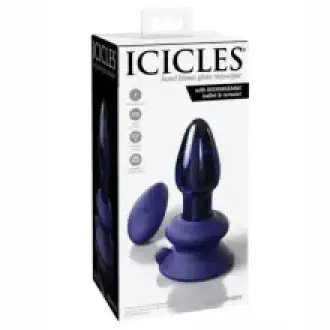 A-VIBRADOR ICICLES VIDRIO AZUL N 85