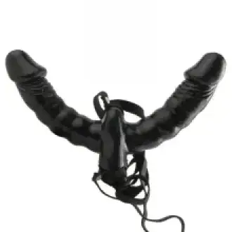 VIBRADOR DOBLE CON CORREA 