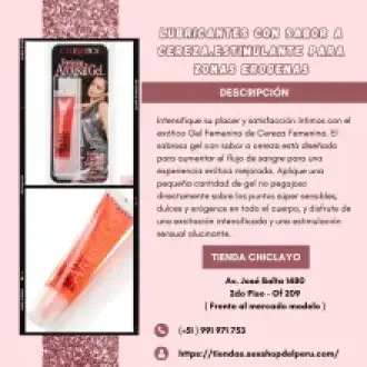 Lubricante arousel gel cereza