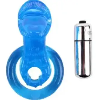 ANILLO VIBRADOR GET LOCK TONGUE AZUL