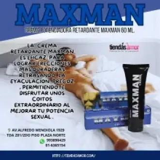 CREMA MAXMAN PARA EL DESARROLLO DEL PENE 
