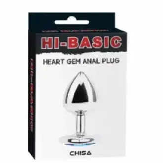 CONSOLADOR PLUG CON GEMAS DE CORAZON