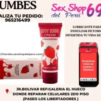 Lubricante hot kiss fresa ENVIOS NACIONAL Lima y Provincia
