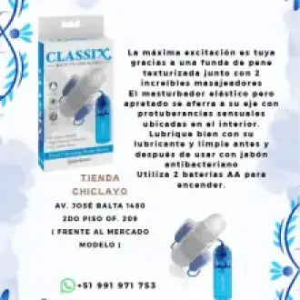 FUNDA VIBRADOR CLASSIX MANGA DUAL