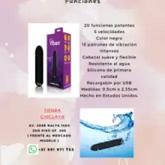 Vibrador bala viben 20 Funciones
