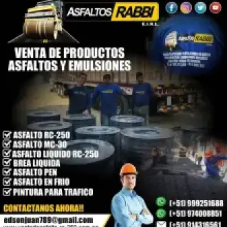 OFREZCO ASFALTO PEN EMULSIONES ASFALTICAS MC30 RC250