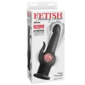 VIBRADOR EXTREME POGO ACTION FANTASY NEGRO