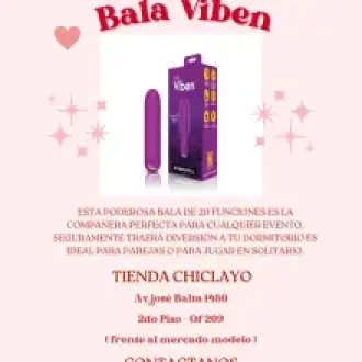 Vibrador bala viben 20 funciones