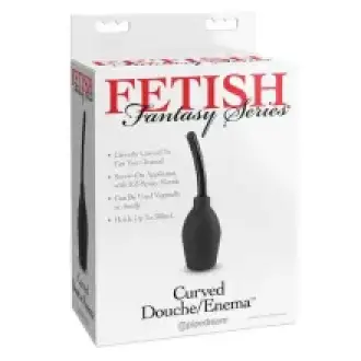 CONSOLADOR ENEMA CURVADUCHE NEGRO