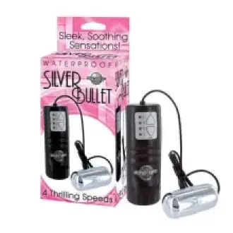 VIBRADOR ANAL SILVER BULLET NEGRO