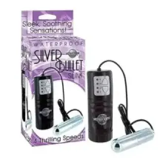 VIBRADOR ANAL SILVER BULLET SLIM