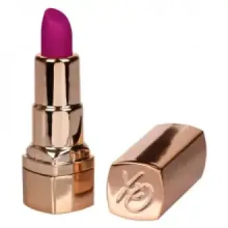 VIBRADOR DORADO MINI LAPIZ PURPURA CON USB