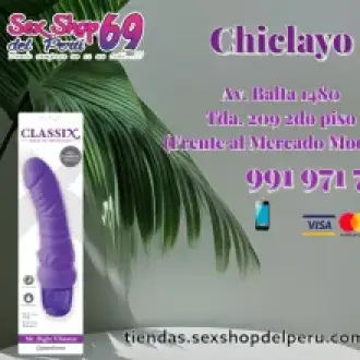 VIBRADOR CLASSIX MR. RIGHT LIGHT BLUE
