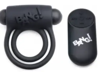 A-Anillo vibrador bang control remoto