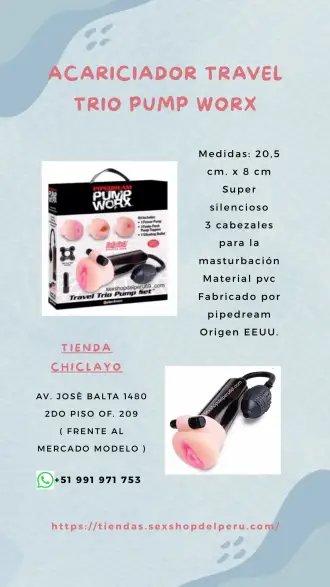 ACARICIADOR TRAVEL TRIO PUMP WORX