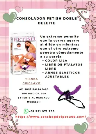 CONSOLADOR FETISH DOBLE DELEITE