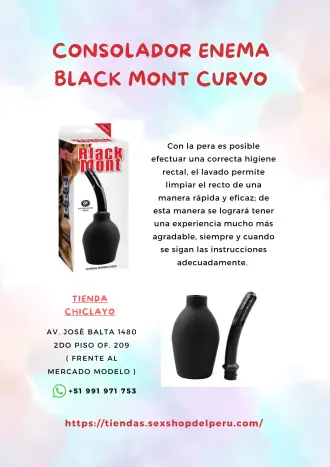 CONSOLADOR ENEMA BLACK MONT CURVO