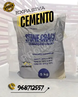 CEMENTO EXPANSIVO RUPTURA DE ROCAS